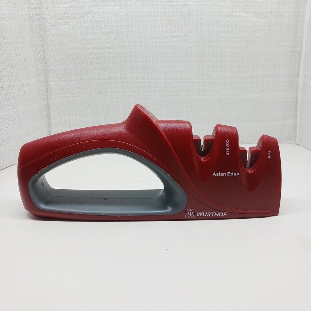 Wusthof Two Stage Hand-Held Pull-Through Knife Sharpener "Asian Edge"  Used